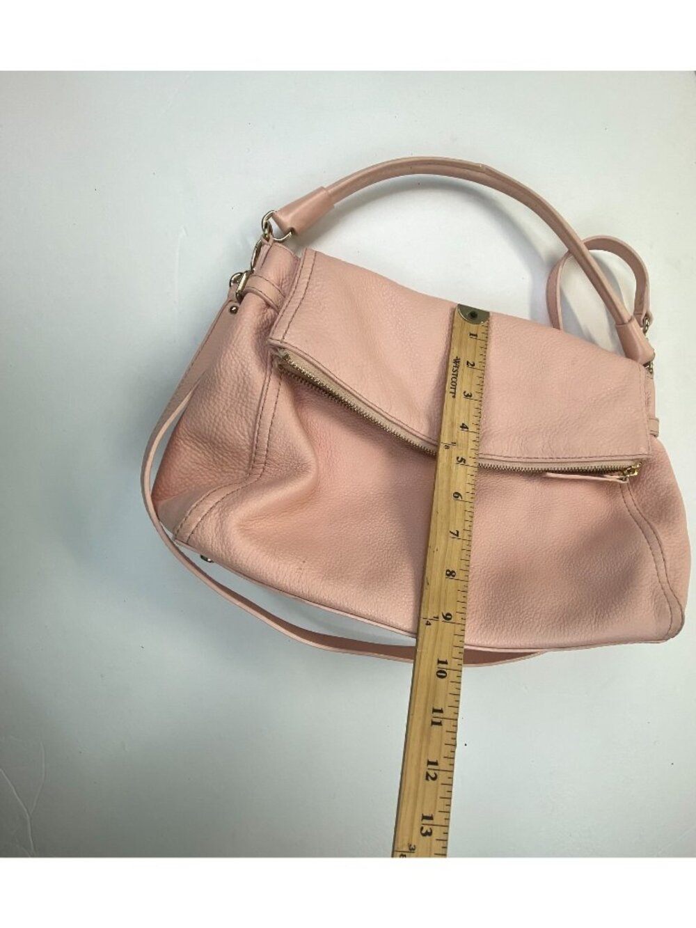 Light Pink Pebbled "Kate Spade" Crossbody Bag And DustBag - Picture 6 of 16